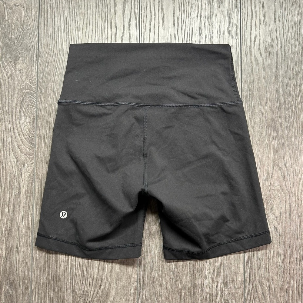 Lululemon Align High-Rise Short 6" Black Nulu Biker Shorts Size 6